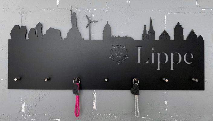 Garderobe Schlüsselboard Lippe | batke dekor | holz & metall | Lemgo